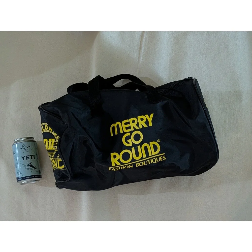 1989 Merry Go Round Baltimore Blast 10th Anniversary Duffel Gym Bag 16 x 9 In